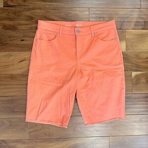 Style & Co Coral Orange Bermuda Shorts size 14